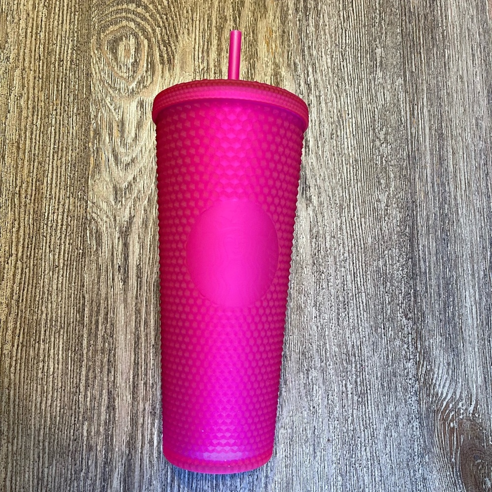 Starbucks Venti Hot Pink Studded Tumbler